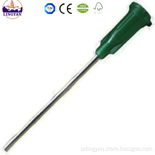 high precision dispensing needles flat tip needle cannula